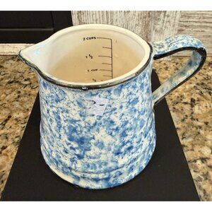 Splatterware Measuring Pitcher - Vintage 2 Cup Capacity